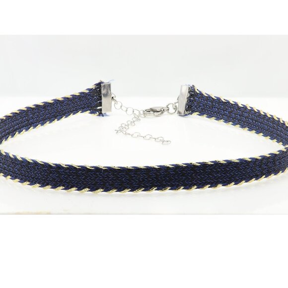 Blue Lace Gothic Choker Adjustable Length Fancy Trim chokers (#75) - Picture 10 of 10